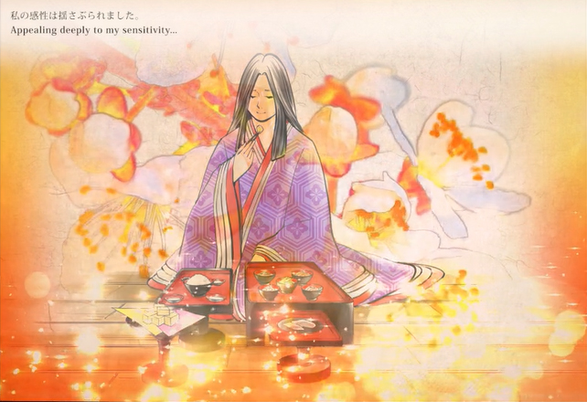 Exhibition video “Murasaki Shikibu eating the blessings of the mountains and seas of Echizen”